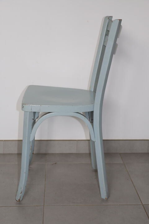 Chaise bistrot Baumann n°19 gris bleu