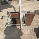 Vintage chrome Textable style folding trolley