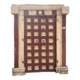 Indian door in teak, piece and patina of origin