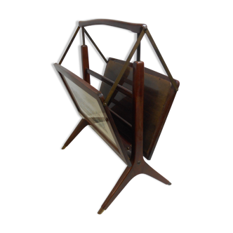 Foldable vintage magazine holder