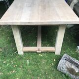 Solid oak farmhouse table