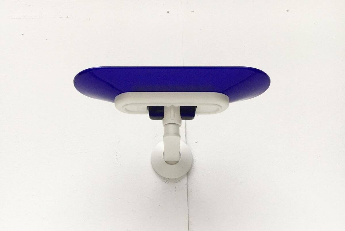 White vintage wall sconces Jill by Perry King, S. Miranda, G. Arnaldi for Arteluce, set of 2.