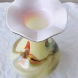 Multicolored glass vase
