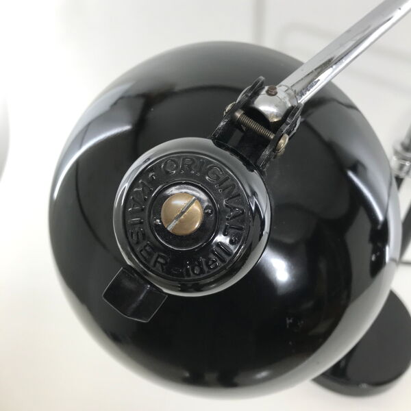 Lampe de bureau double Bauhaus de Christian Dell modèle 6660 Super, édition originale Kaiser Idel