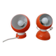 Italian Space Age Metal Internal Magnet Table Lamps by Reggiani, 1960s, Set of 2