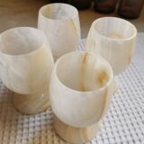 Verres à pied onyx marbrés 15cl