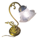 lampe 1900 de bureau ou chevet bronze 28x25 tres belle patine, fonctionne b