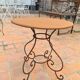 Wrought iron garden coffee table