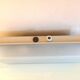 Rectangular porthole wall light in industrial/70s style frosted glass
