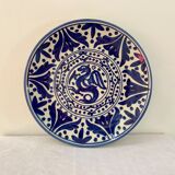 Large service dish blue dragon decoration