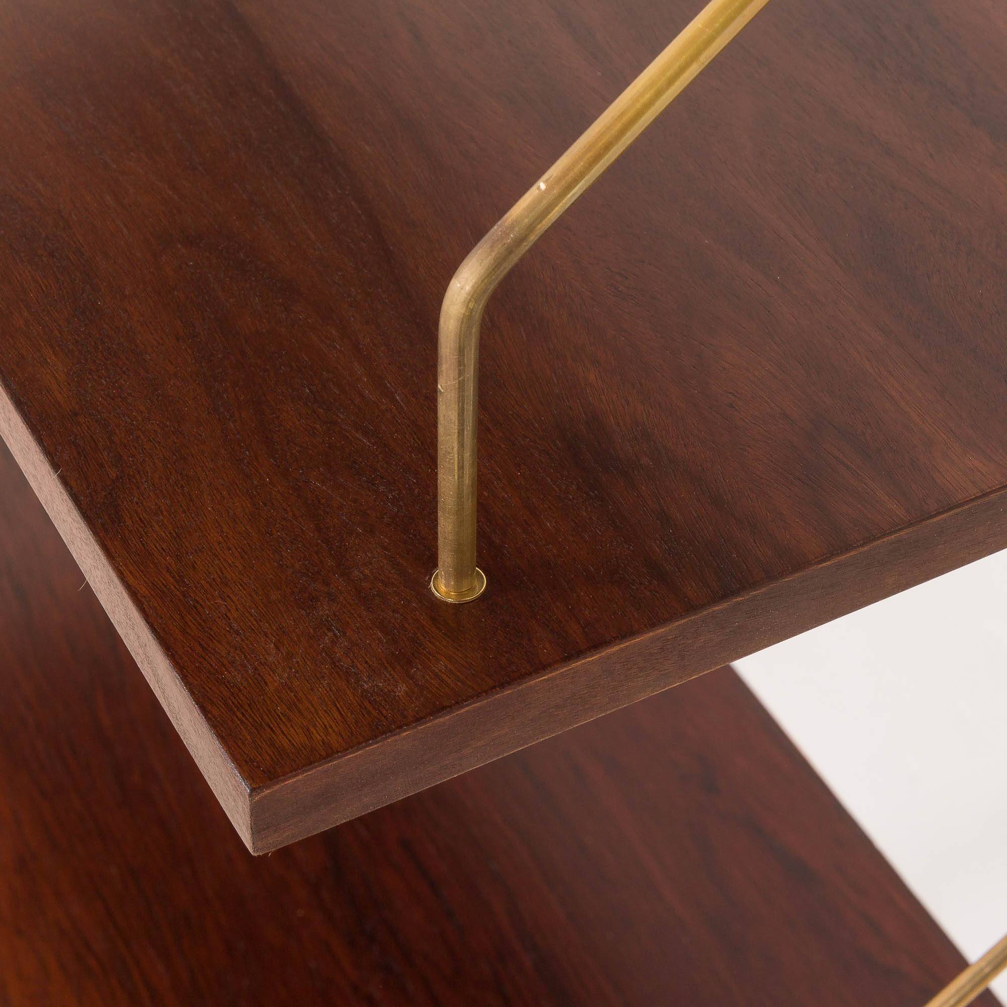 Danish mid century rosewood shelving unit in the style of Poul Cadovius, 19