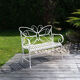 Banc de jardin en fer forgé