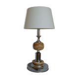 Foot lamp vintage onyx and chrome