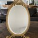 Miroir à poser doré 17x29cm