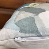 Square cotton and linen cushion