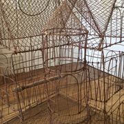 Handmade wire birdcage