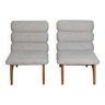 Pair of  contemporary italian armchairs