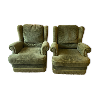 Pair of wingback chair Burov Paris " Windsor"