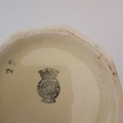 Pichet tisanière art déco en demi porcelaine "badonviller"
