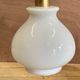 Pair of vintage white glass pendant lamp in the shape of a vintage globe