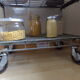 Etagère métallique sur roues