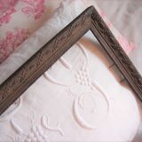 Frame rectangle mordoré wood foliage moulds