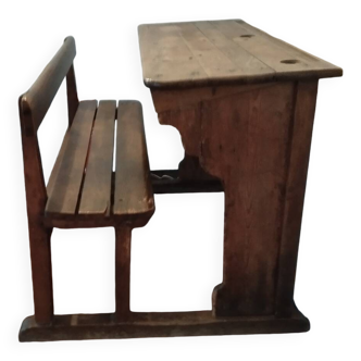 Wooden school desk