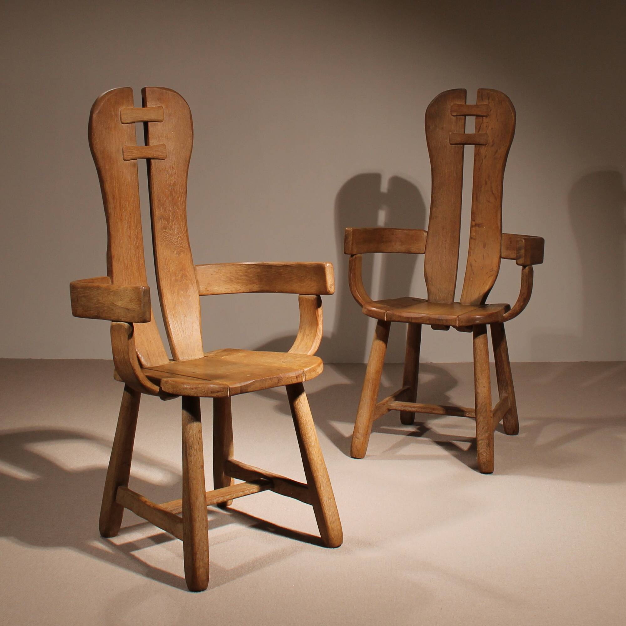Two Brutalist Armchairs by De Puydt | Belgium 1970s