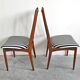 Ensemble de 4 chaises Mid-Century Modern en teck massif 1960