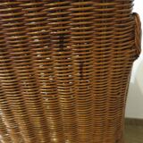 Vintage-Beautiful Colonial Style Armchair - Woven Rattan - Exotic Wood - 80s