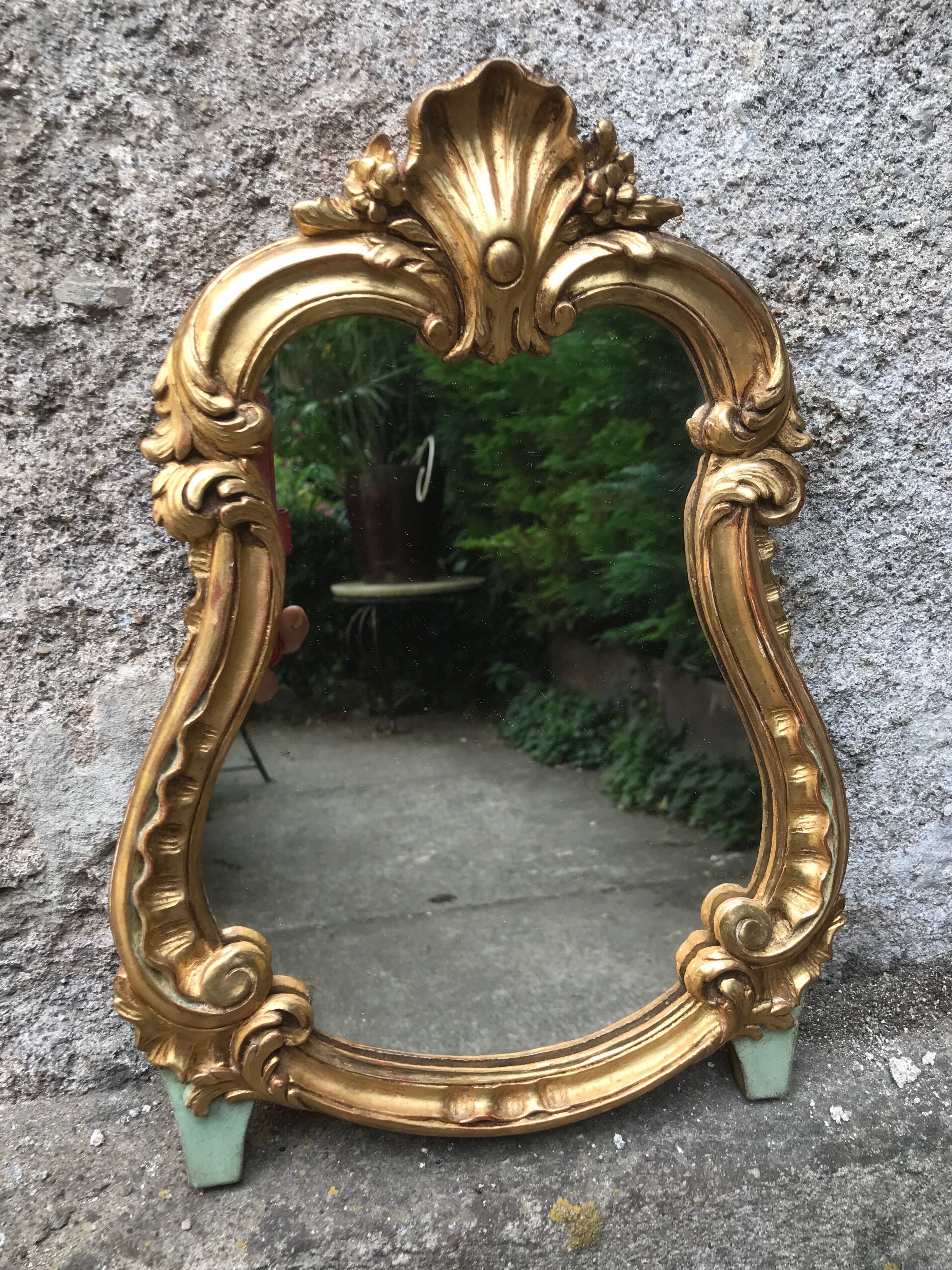 Miroir doré 31x22 cm