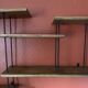 Industrial style wall shelf