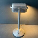 Ancienne lampe de bureau art deco en aluminium, 1920