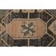 1970s Vintage Turkish Oushak Handmade Wool Cotton Orange Runner Rug 95x374