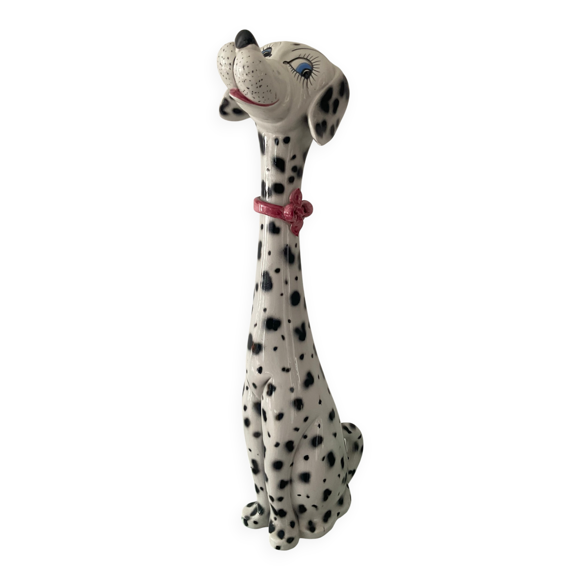 Large Dalmatian in Italian ceramic from the 1970s.