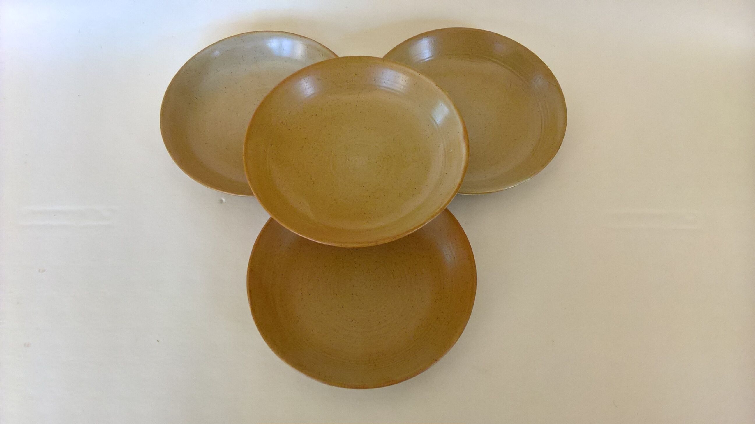 Set de 4 assiettes calottes en grès CNP village