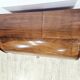 Walnut cylinder-roll-top secretary desk, 1970s.