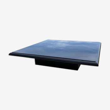 Black lacquered design coffee table