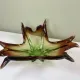 Coupe sculpturale en verre soufflé mis century