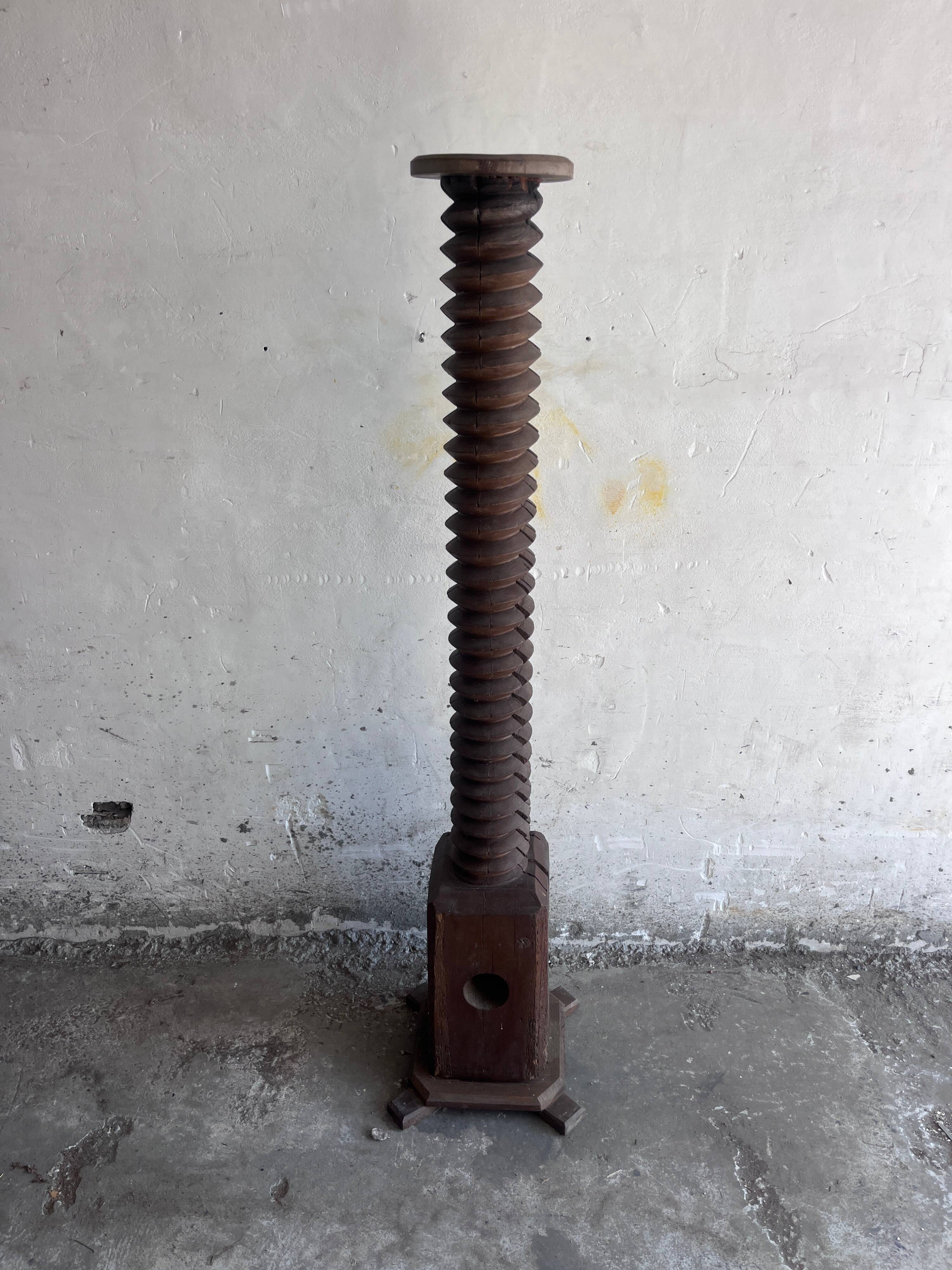Ancient pedestal from a wine press.