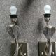Heavy Pair of Cobra Wall Lights