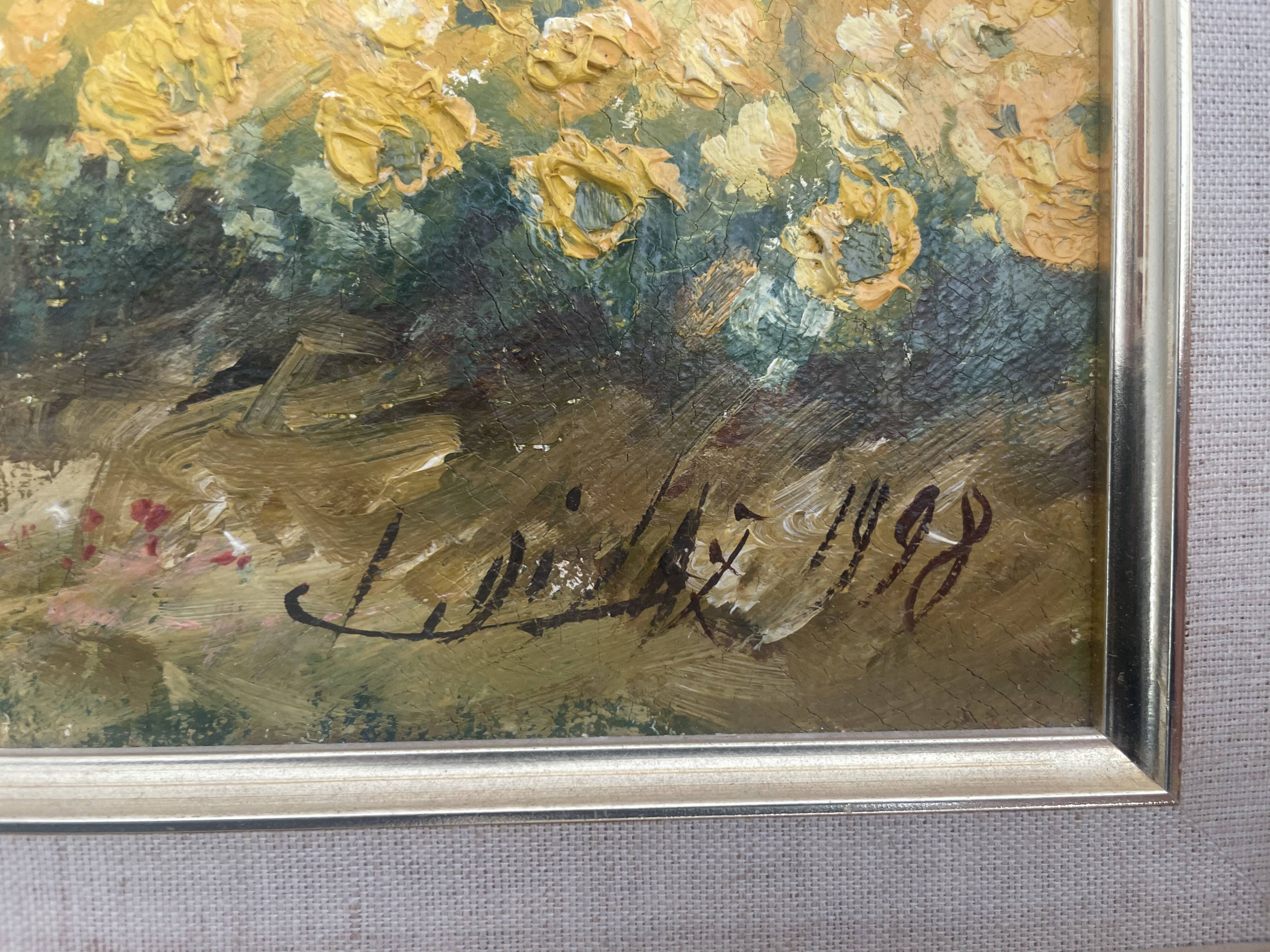 Tableau huile sur toile signé Claude Laz 1996