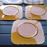 5 dessert plates, vintage