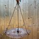 Degué ceiling light, Art Deco pressed moulded glass