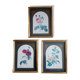 Illustrations florales encadrées