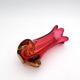 Murano Vase Organic Red Yellow 21cm 1.1kg