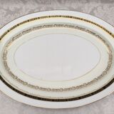 Two luxury porcelain service dishes art japan