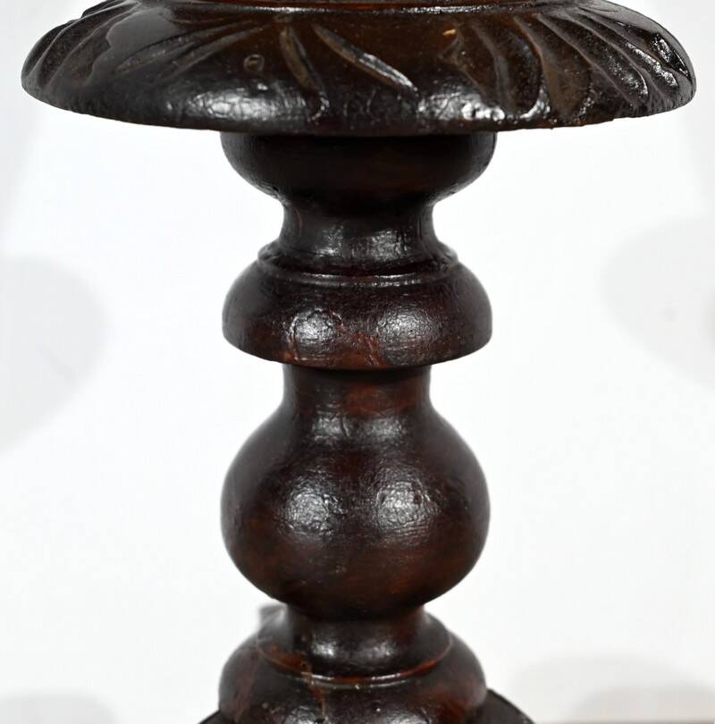 Trumpet Table for Work and Games, Walnut – Late 19th Century