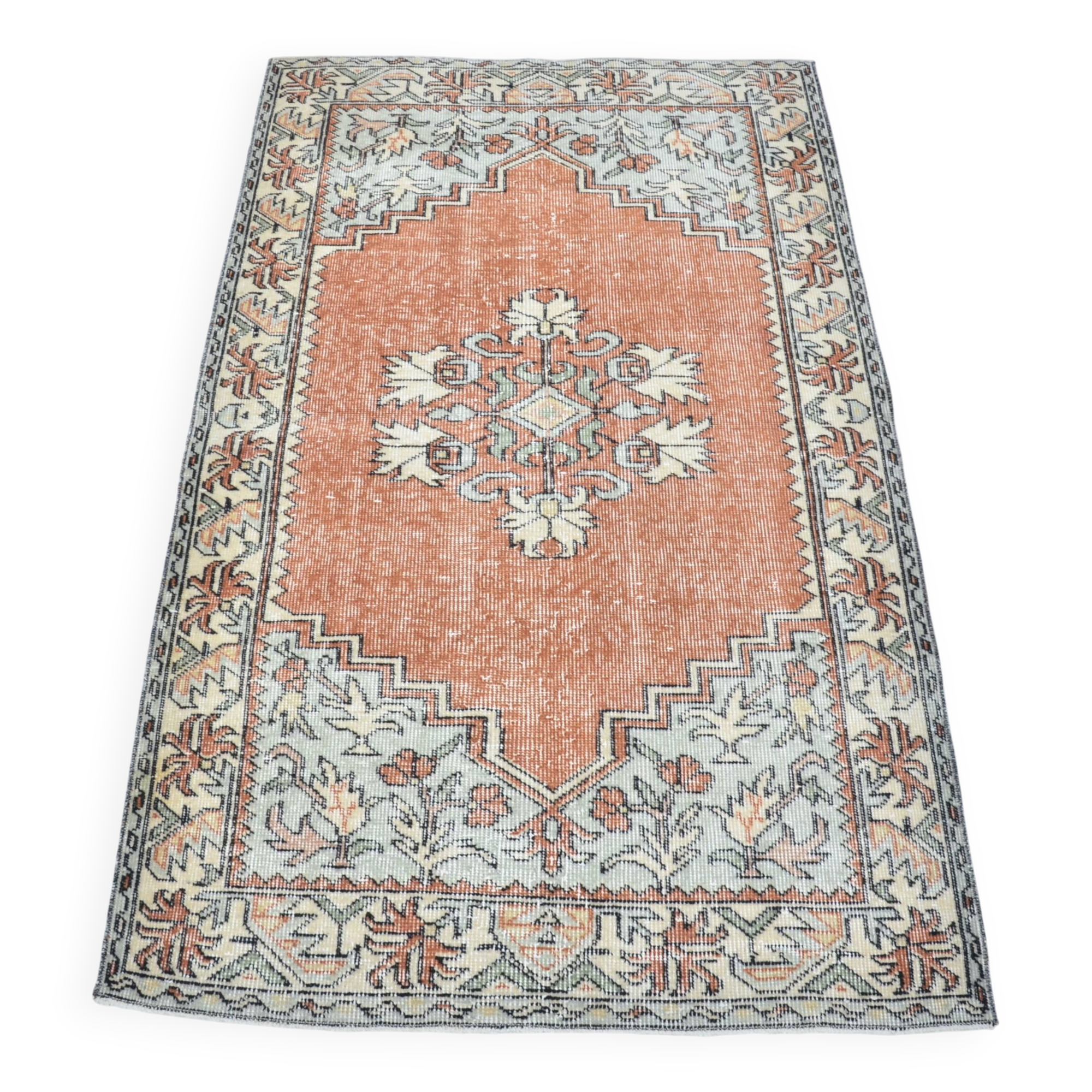 Tapis anatolien vintage Oushak sku 3142