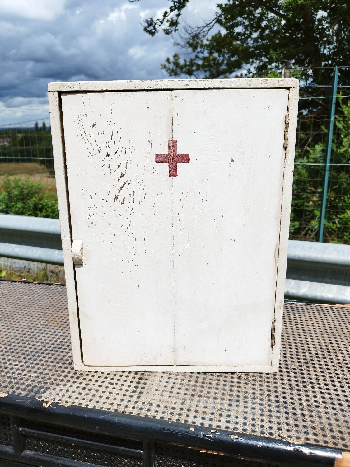 Old medicine cabinet wooden cabinet